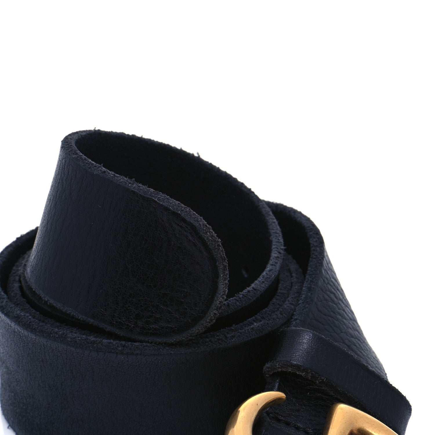Gucci Faded Calfskin Double G 40mm Belt 80 32 Blue 6 of 6