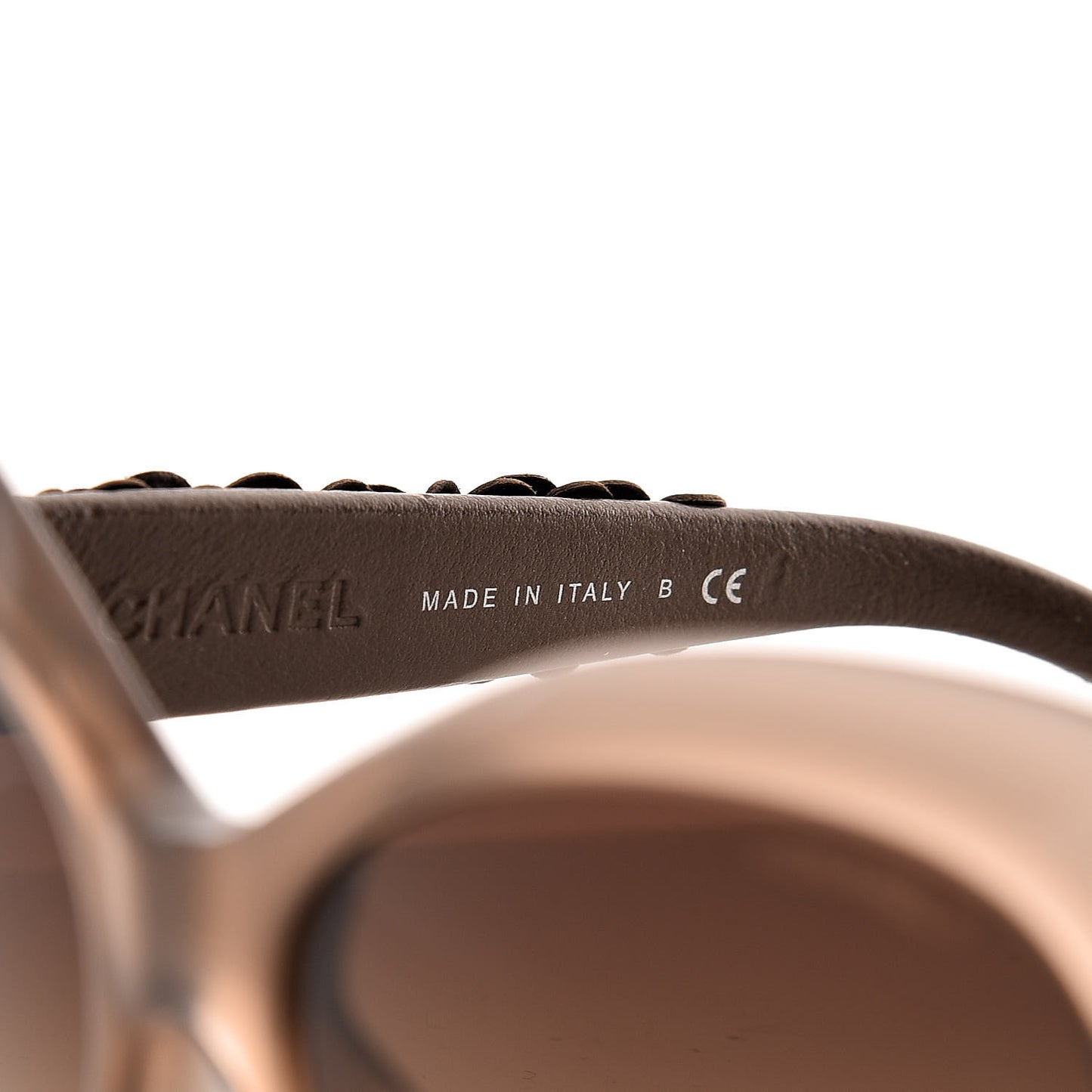 Lambskin Camellia CC Sunglasses 5318-Q Brown