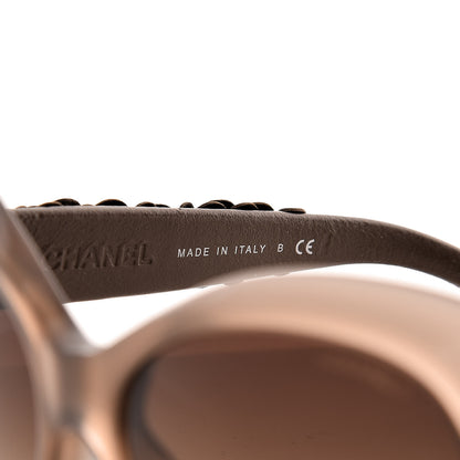 Chanel Lambskin Camellia CC Sunglasses 5318-Q Brown 5 of 9