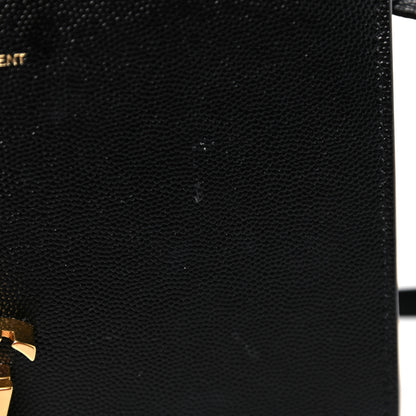 Saint Laurent Grain de Poudre Mini Classic Monogram Cassandra Top Handle Black 10 of 16