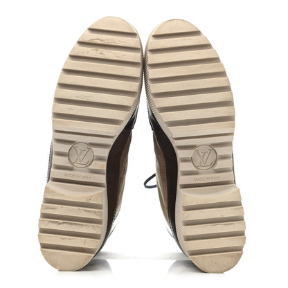 Louis Vuitton Suede Calfskin Monogram Laureate Platform Desert Boots 41 Beige 4 of 4