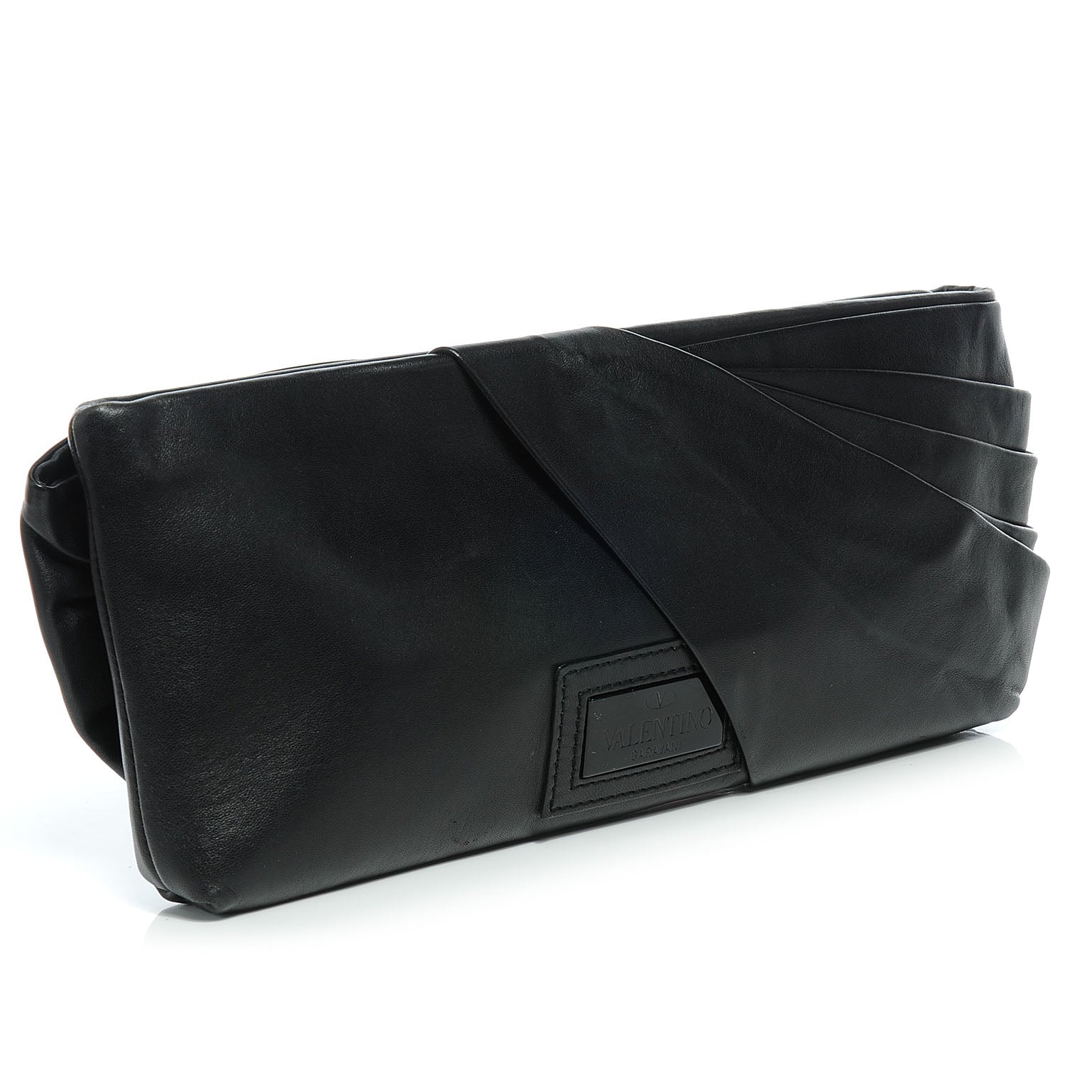 Valentino Garavani Nappa Bow Clutch Black 3 of 7