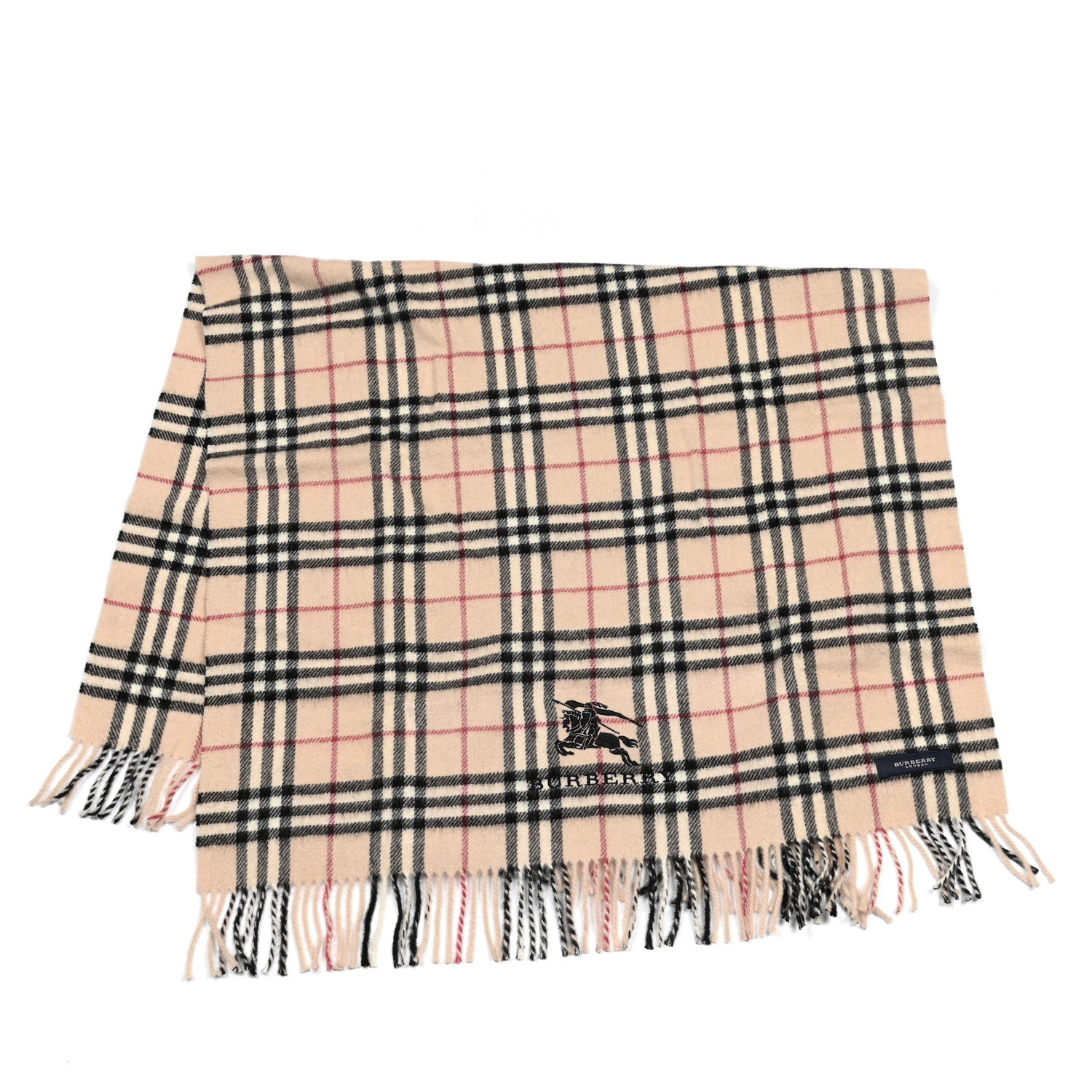 Burberry Wool Vintage Check Scarf Beige 1 of 5