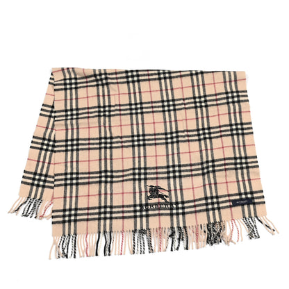 Burberry Wool Vintage Check Scarf Beige 1 of 5