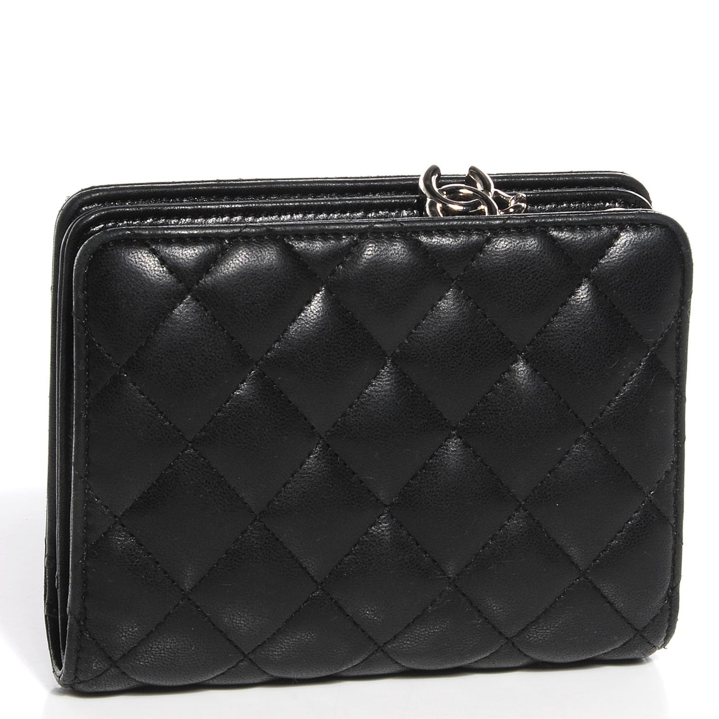 Lambskin Quilted Compact Wallet