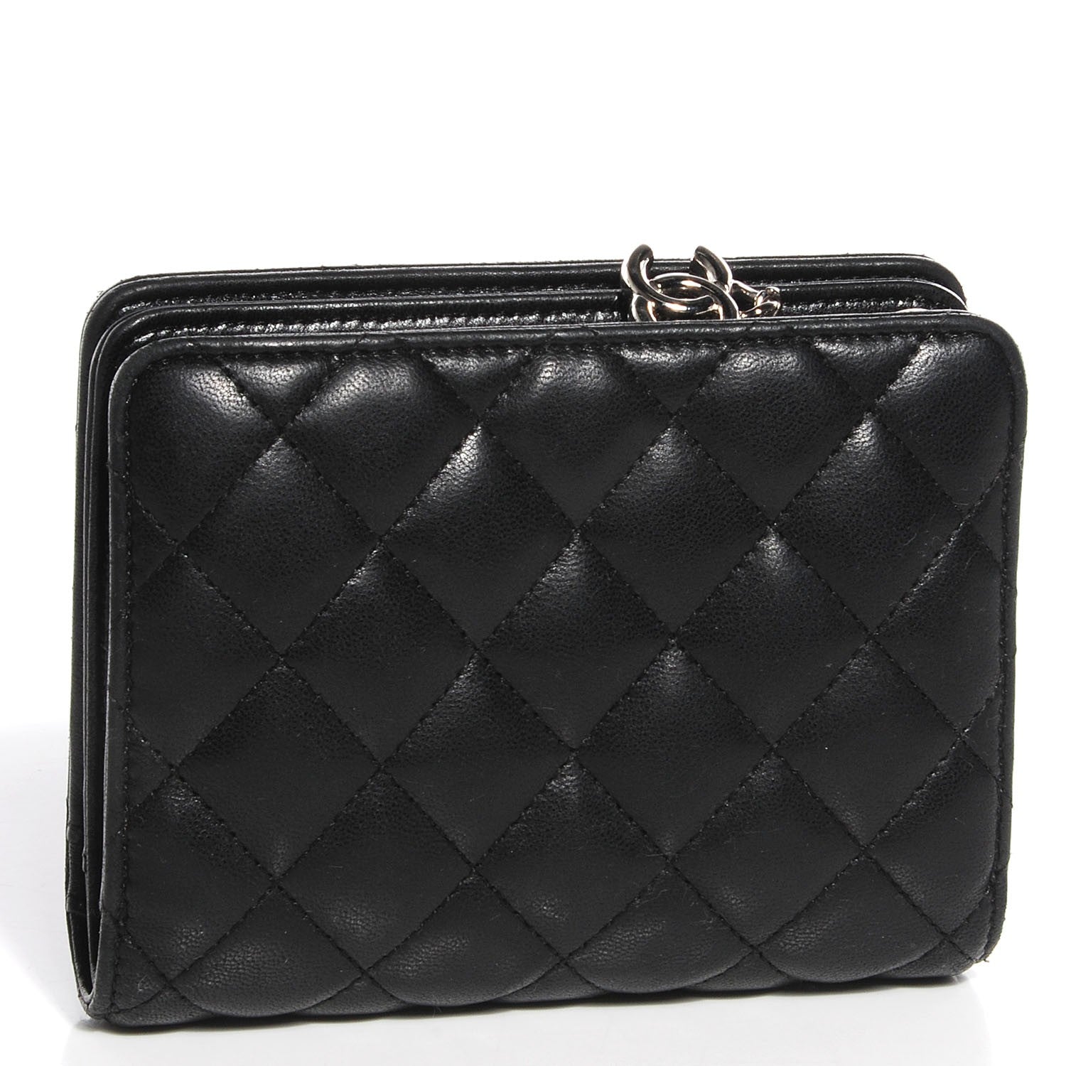 Chanel Lambskin Quilted Compact Wallet 3 of 8