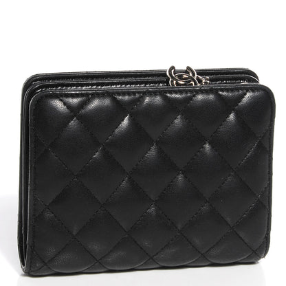 Chanel Lambskin Quilted Compact Wallet 3 of 8