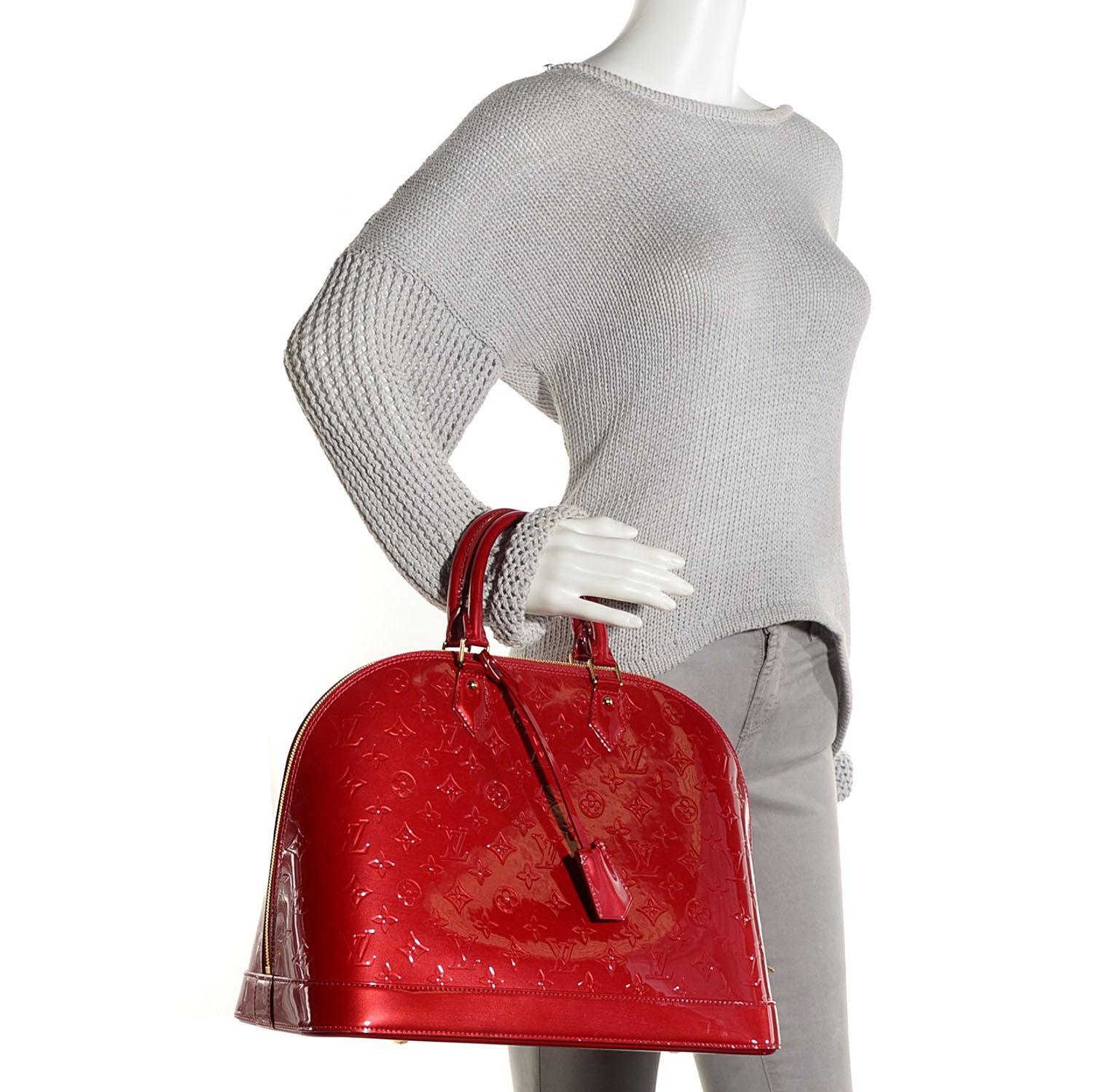 Louis Vuitton Vernis Alma GM Pomme D'Amour 2 of 14