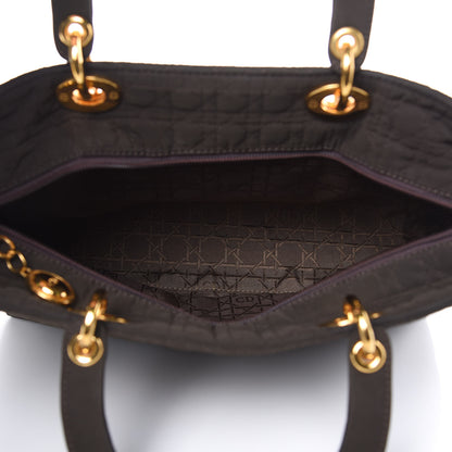 Christian Dior Nylon Cannage Large Lady Dior Dark Brown 5 of 14