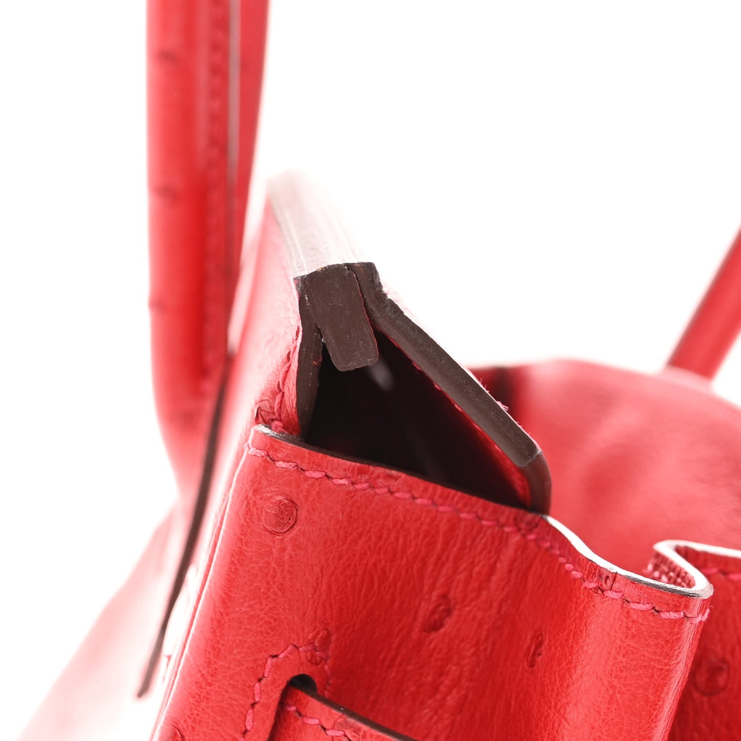 Ostrich Birkin 30 Rouge Vif