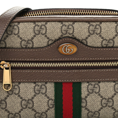 Gucci GG Supreme Monogram Web Mini Ophidia Shoulder Bag Brown 8 of 12