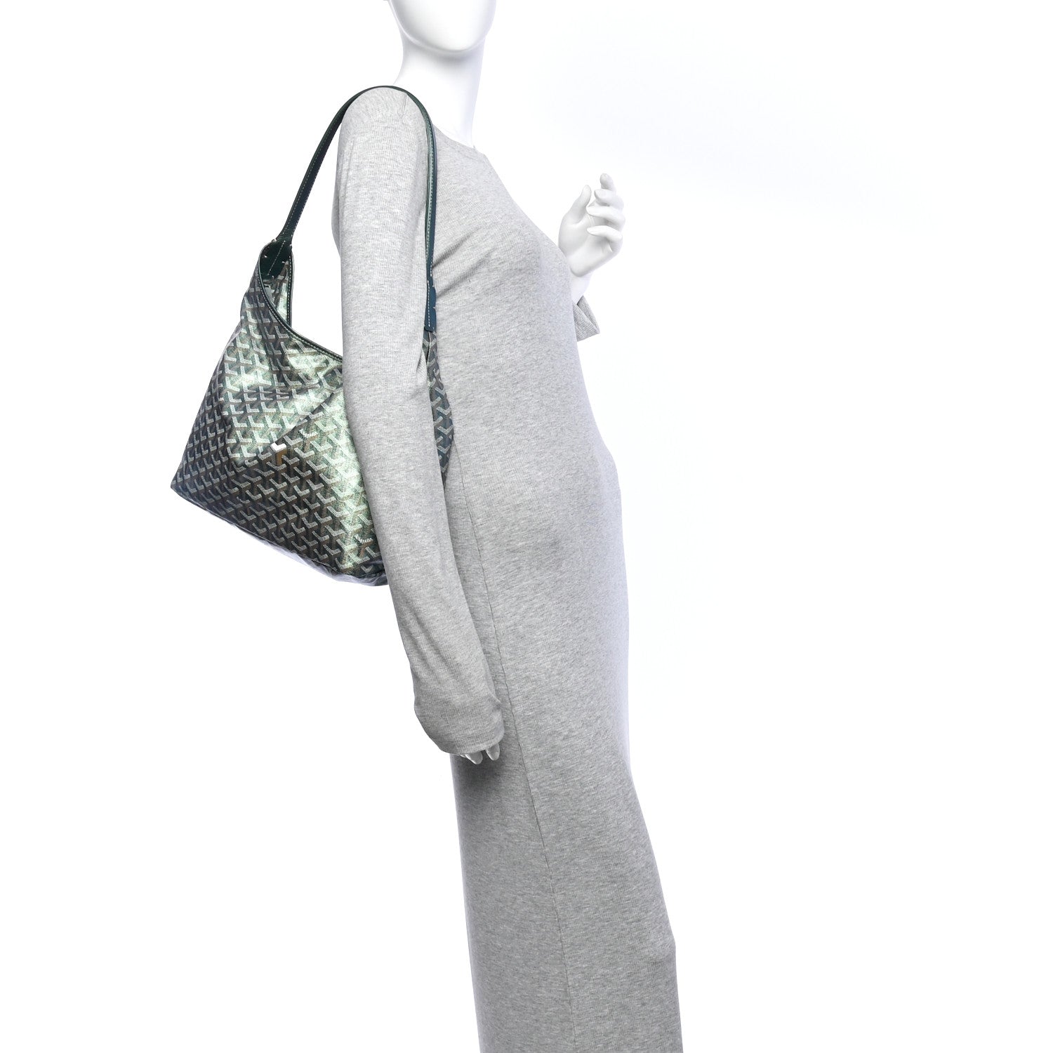 Goyard Iridescent Goyardine Boheme Hobo Pearly Green 2 of 11
