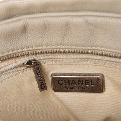 Chanel Distressed Caviar Outdoor Ligne Tote White 6 of 9