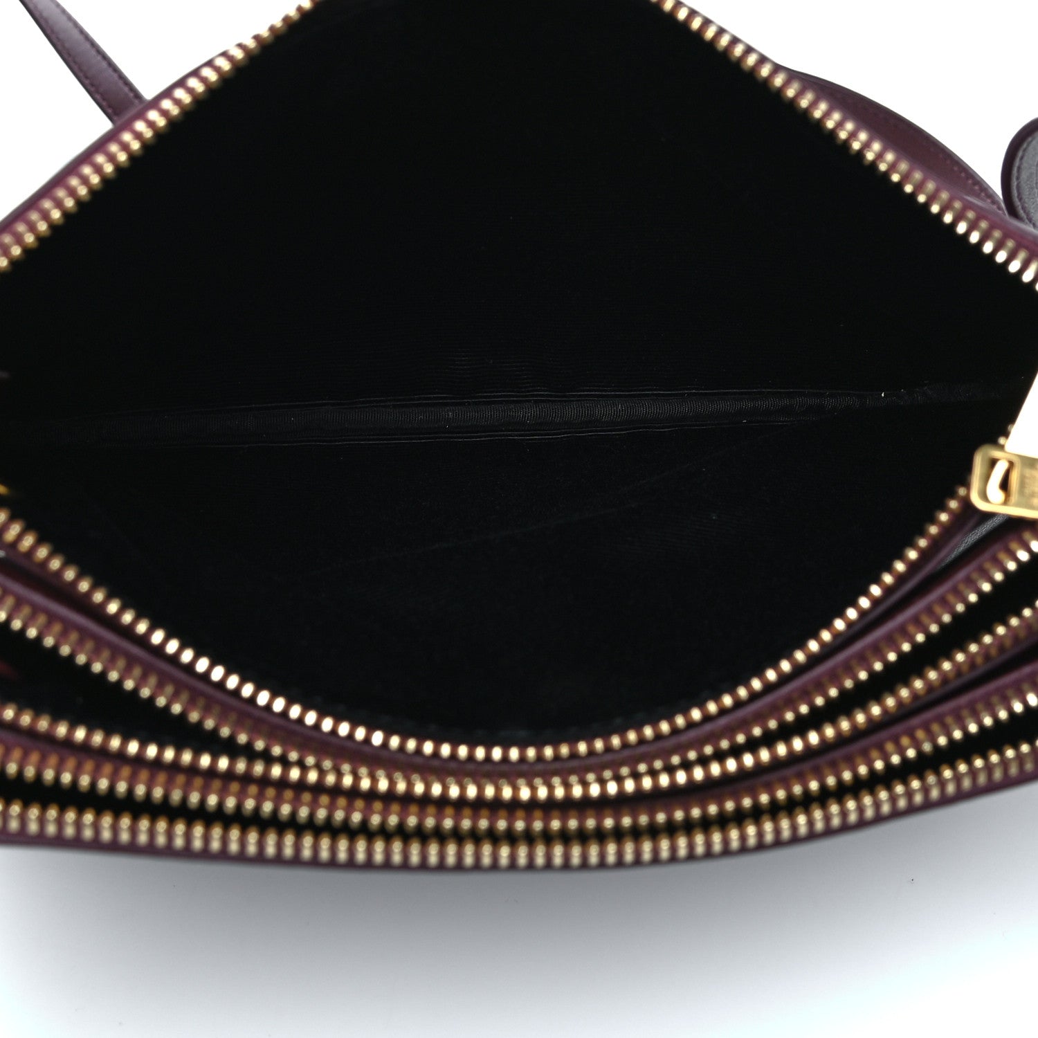 Celine Lambskin Small Trio Crossbody Bag Burgundy 4 of 9