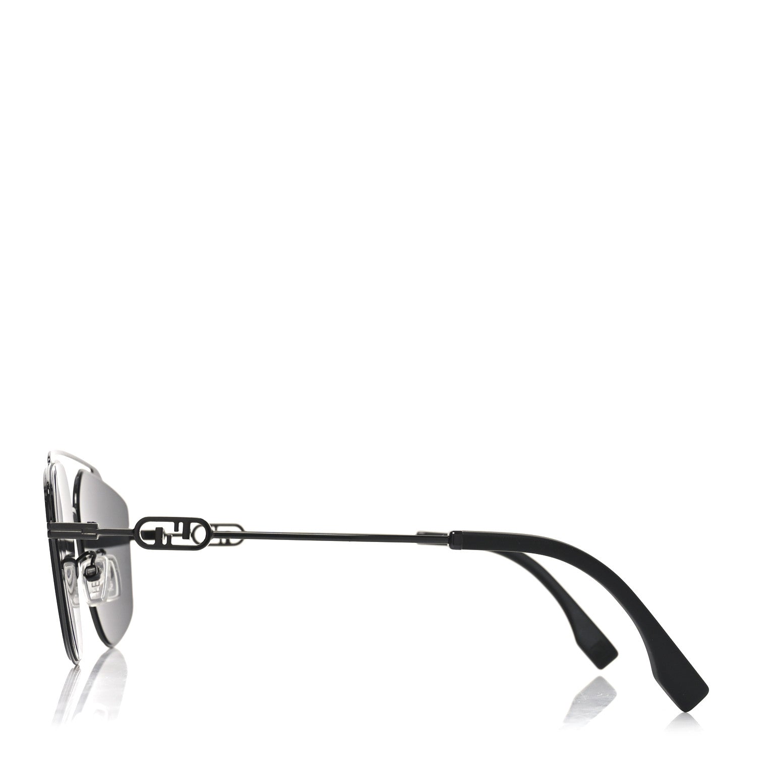 Fendi Metal Fendi O'lock Sunglasses FE40079U Black 3 of 7