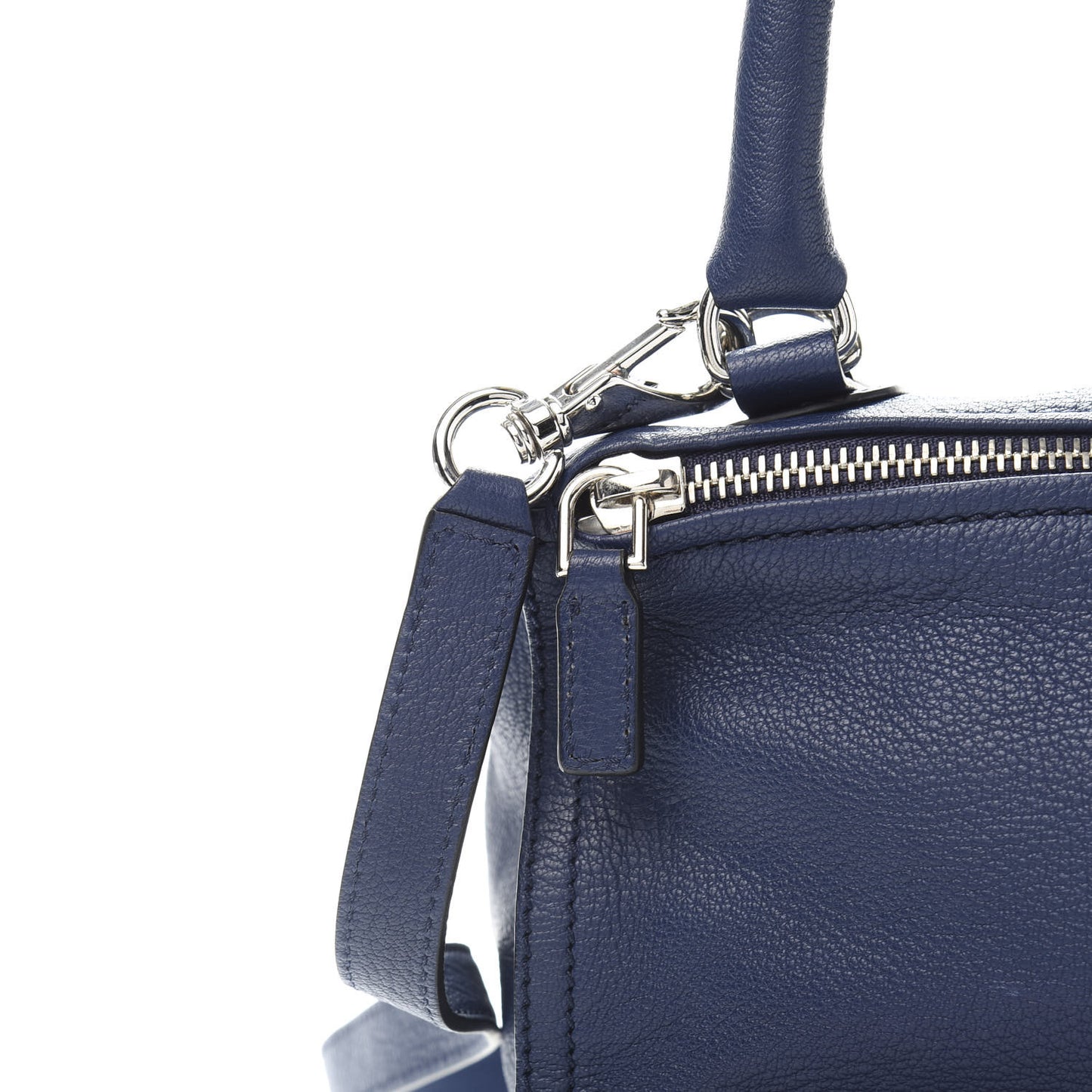 Sugar Goatskin Small Pandora Deep Blue