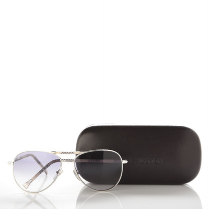Louis Vuitton Damier Azur Conspiration Pilote Aviator Sunglasses Z0203U 8 of 8