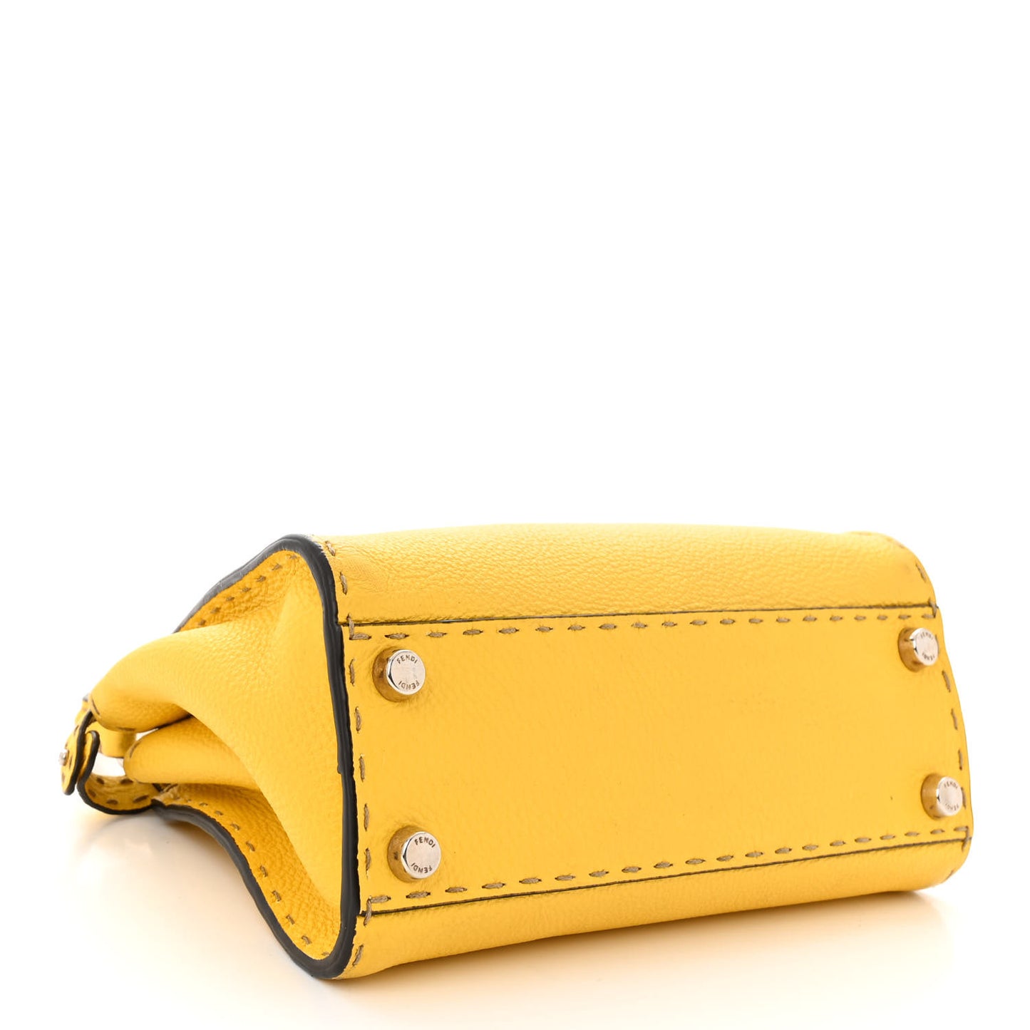 Cuoio Romano Selleria Mini Peekaboo Iconic Satchel Limone