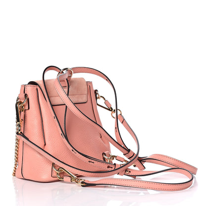 Chloe Suede Calfskin Mini Faye Backpack Ideal Blush 3 of 13