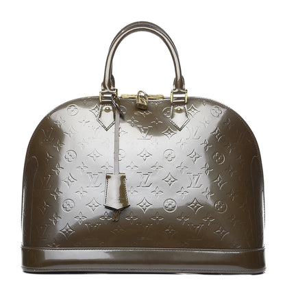 Louis Vuitton Vernis Alma GM Vert Bronze 1 of 22