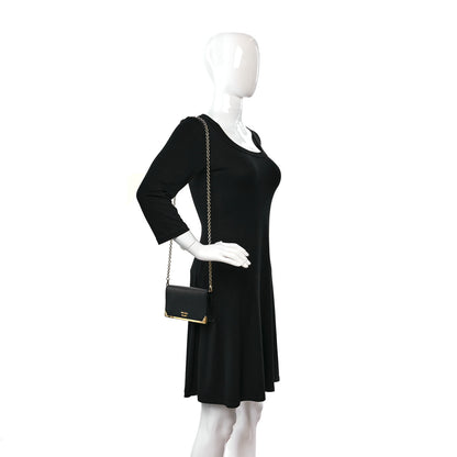 Prada Saffiano Mini Cahier Crossbody Bag Black 2 of 8