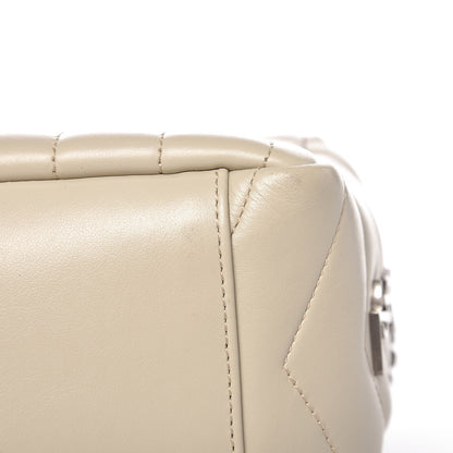 Saint Laurent Calfskin Y Quilted Monogram Small Loulou Bowling Bag Ivory 10 of 10