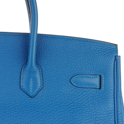 Hermes Taurillon Clemence Birkin 35 Mykonos 7 of 27