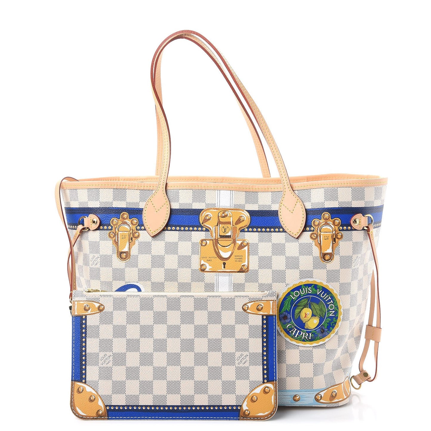 Damier Azur Summer Trunks Capri Neverfull MM