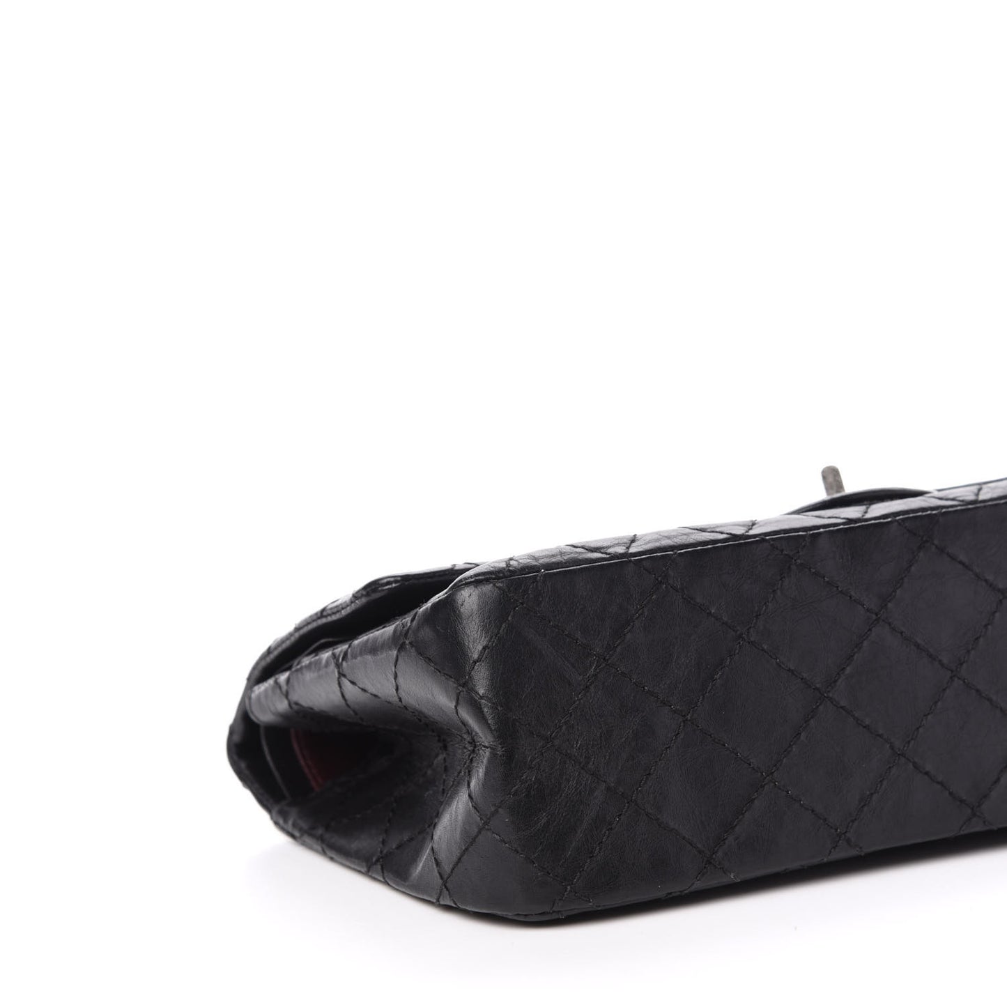 Aged Calfskin Quilted 2.55 Reissue 225 Flap Black