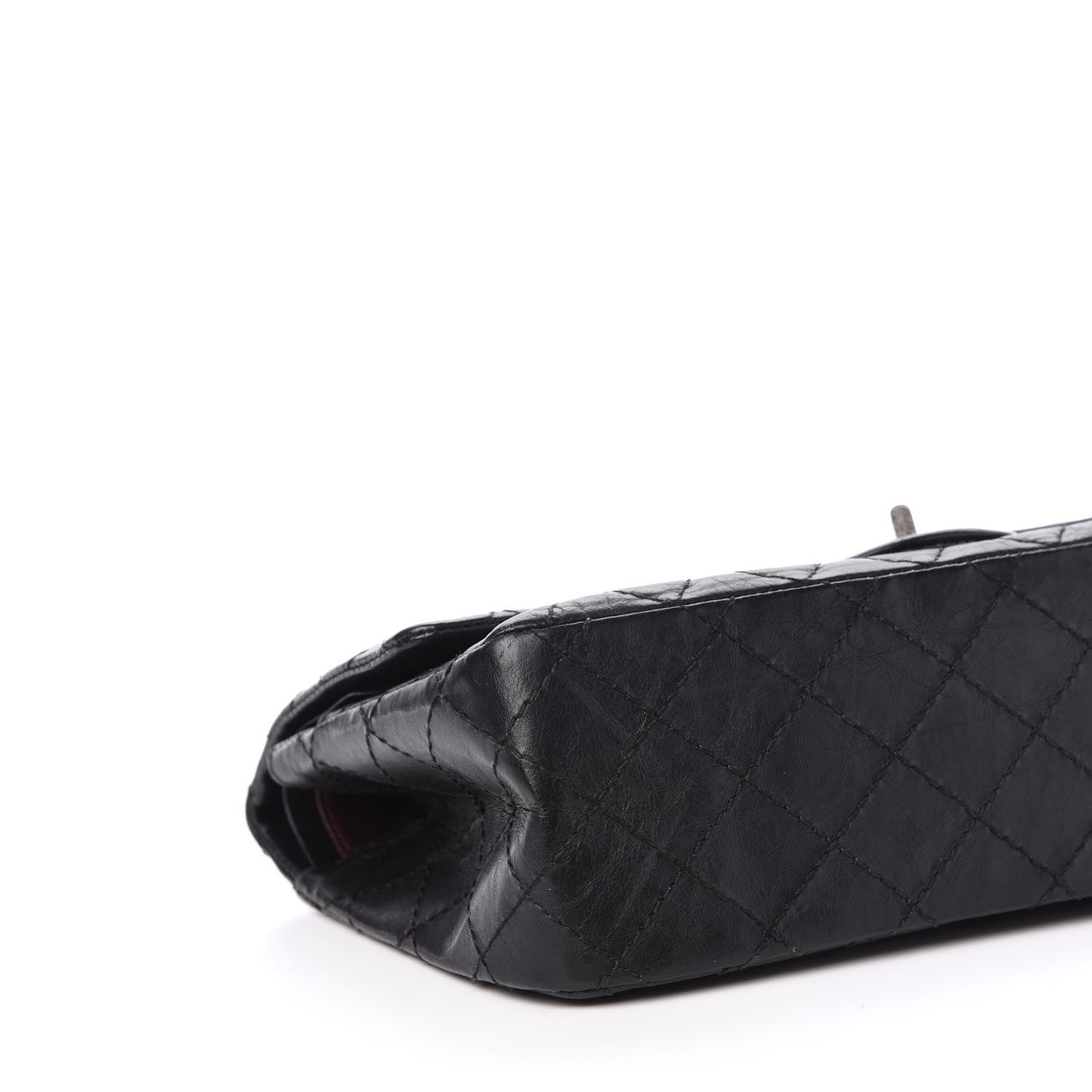 Chanel Aged Calfskin Quilted 2.55 Reissue 225 Flap Black 12 of 14