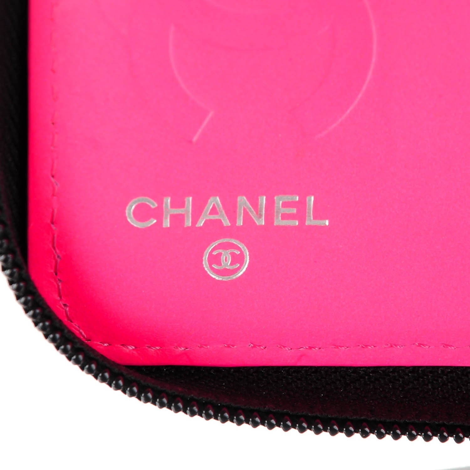 Chanel Calfskin Cambon Zip Around Organizer Wallet Black 6 of 8