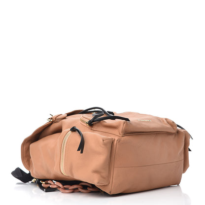 Burberry Deerskin Medium Rucksack Backpack Pale Apricot 4 of 10