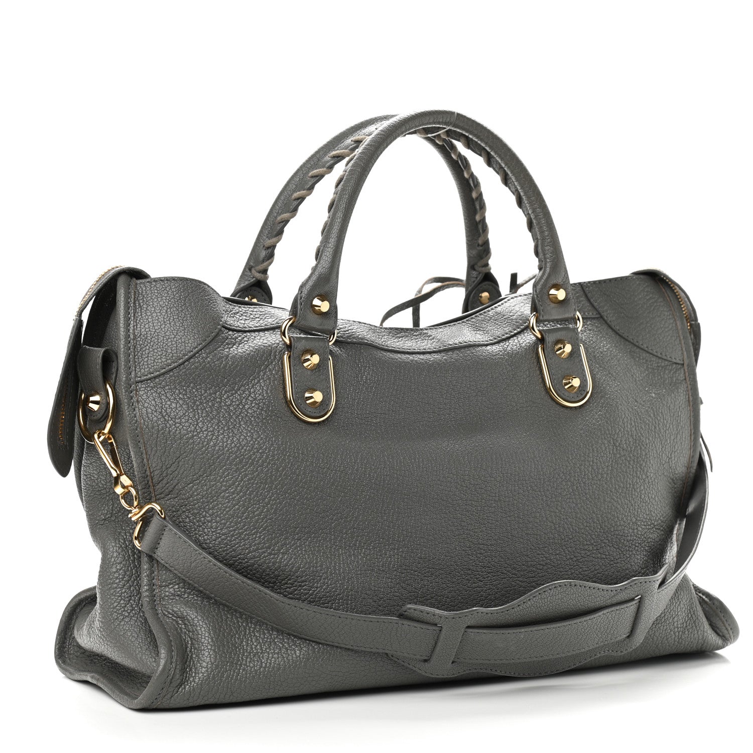 Balenciaga Chevre Gold Metallic Edge Hardware City Gris Acier 3 of 9