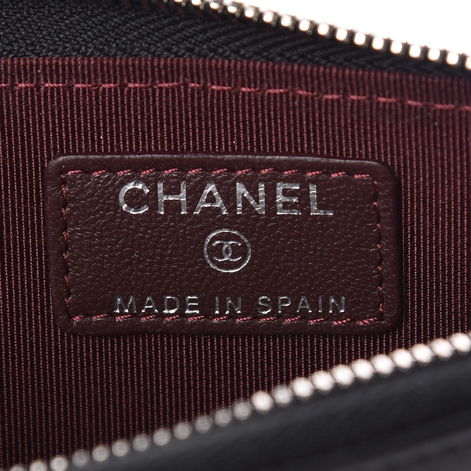 Chanel Lambskin Quilted Key Holder Case Black 6 of 8