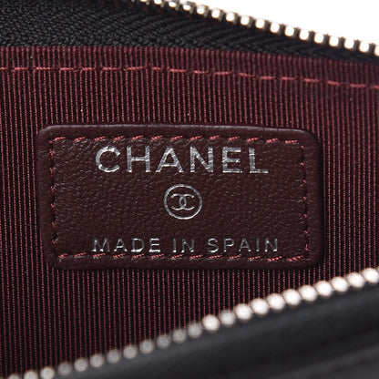 Chanel Lambskin Quilted Key Holder Case Black 6 of 8