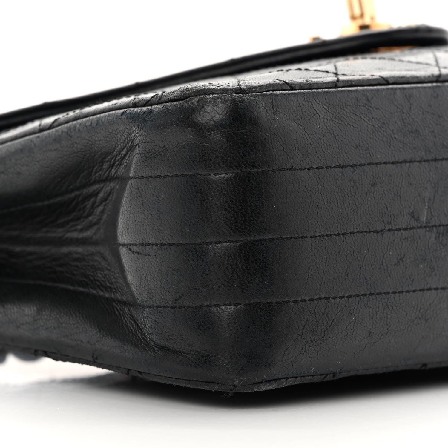 Chanel Lambskin Diamond Stitch Envelope Single Flap Black 10 of 23