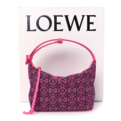 Loewe Jacquard Anagram Calfskin Small Cubi Bag Pink 11 of 11