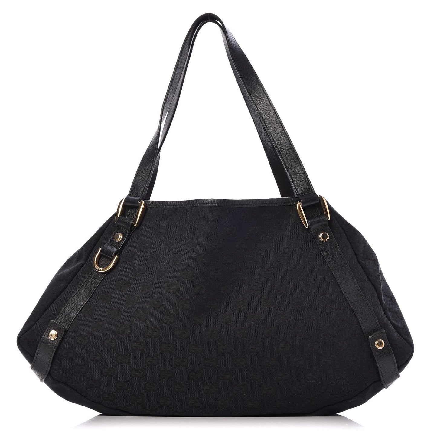 Monogram Medium Abbey Shoulder Bag Black