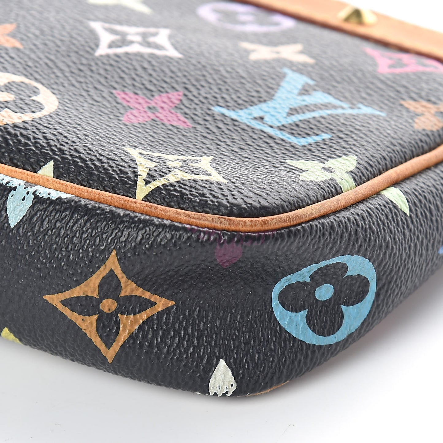 Monogram Multicolor Pochette Accessories Black