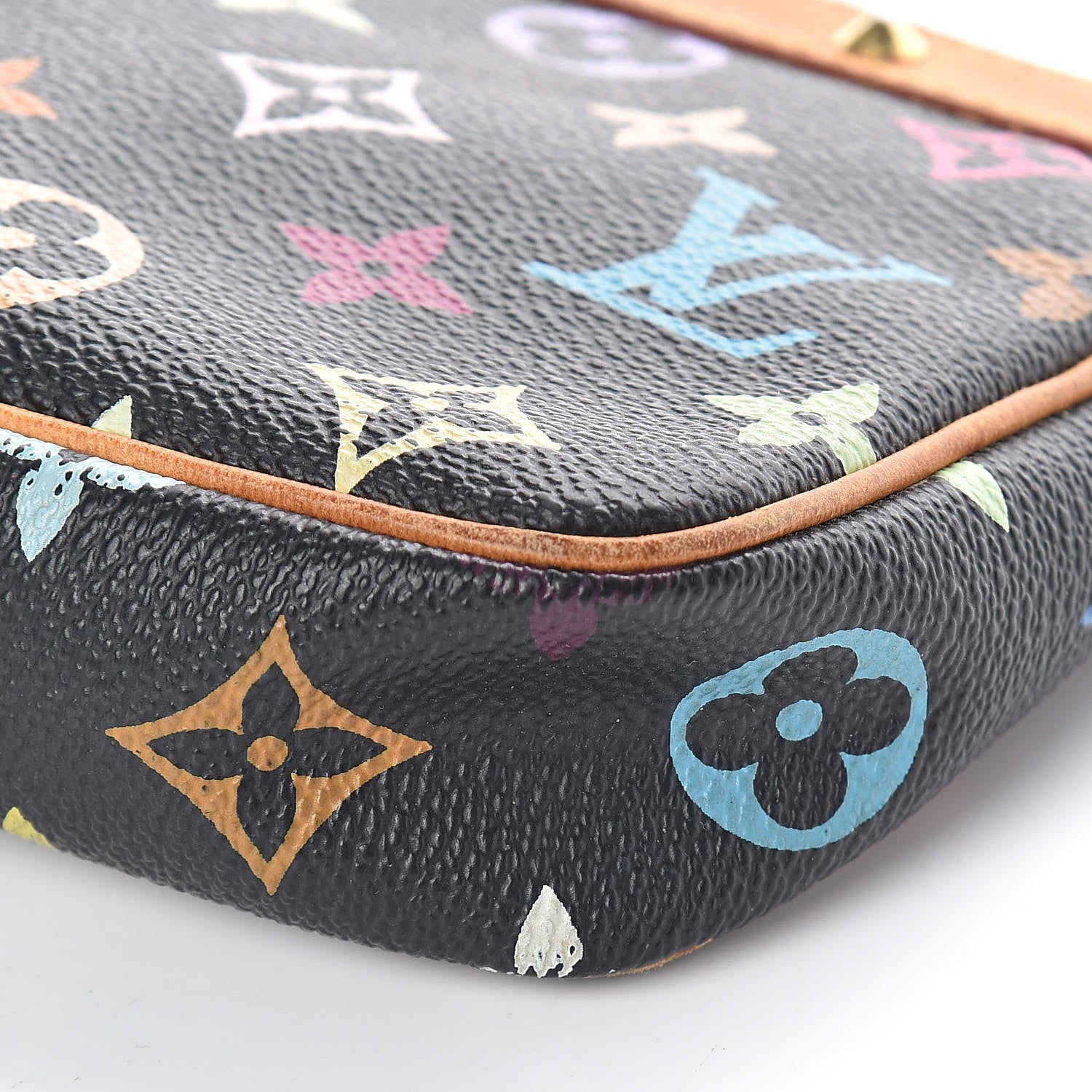 Louis Vuitton Monogram Multicolor Pochette Accessories Black 9 of 9