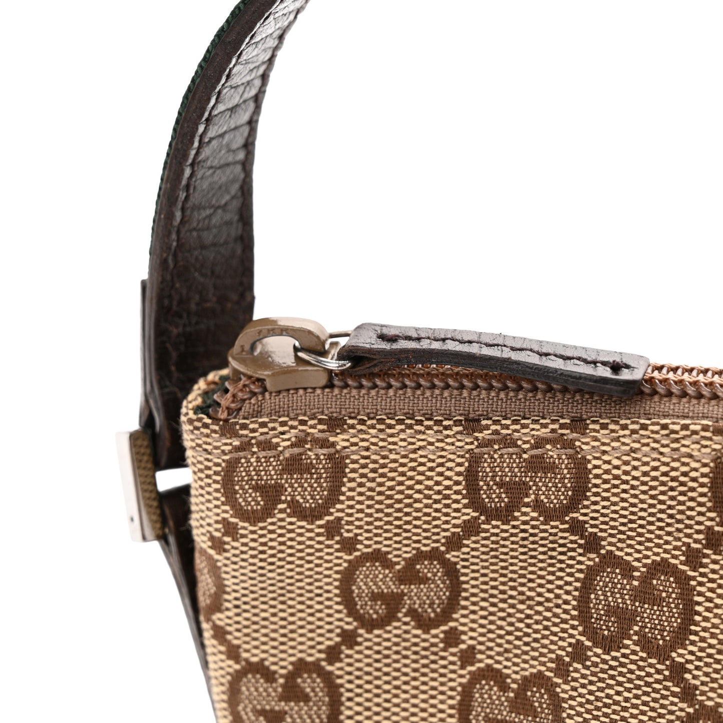 Monogram Web Boat Pochette Brown