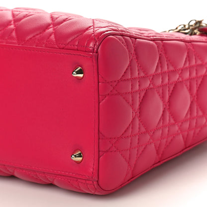 Christian Dior Lambskin Cannage Medium Lady Dior Pink 8 of 11