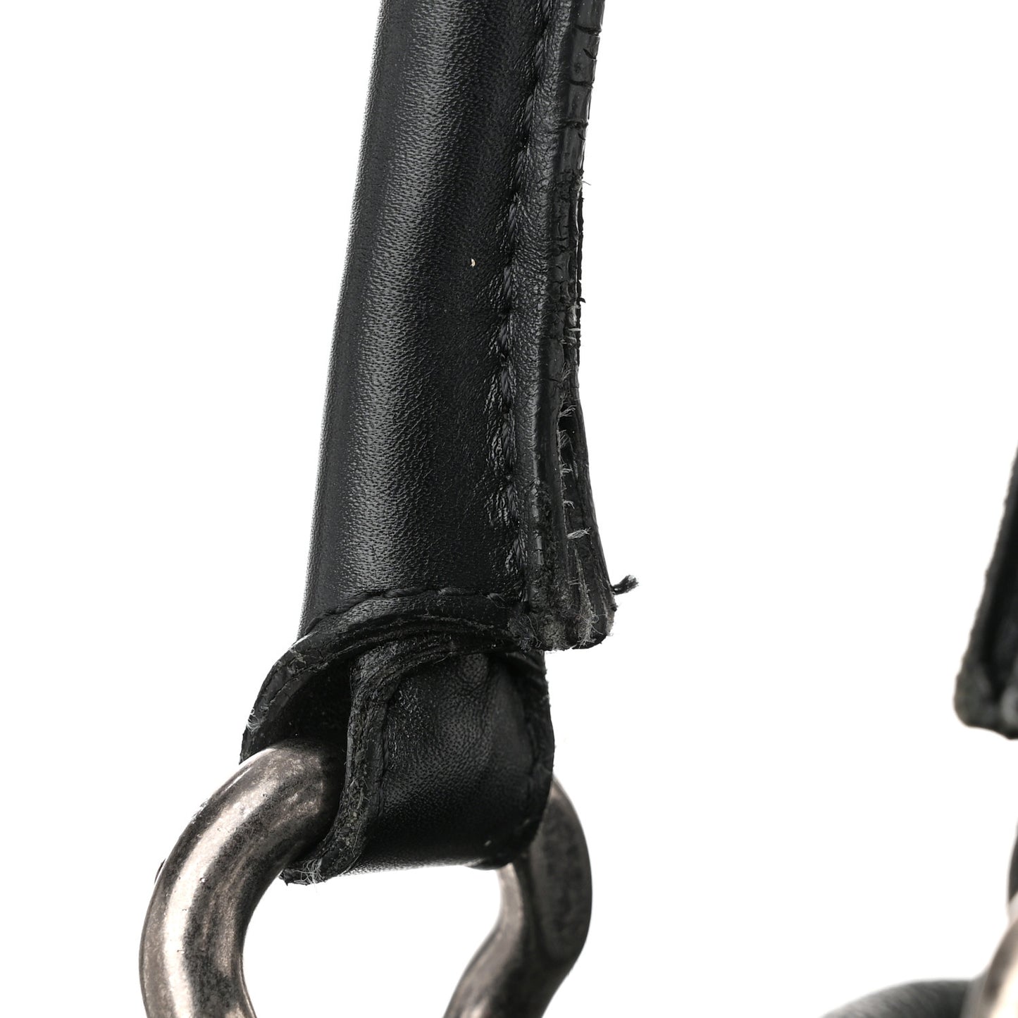 Washed Calfskin Tote Black