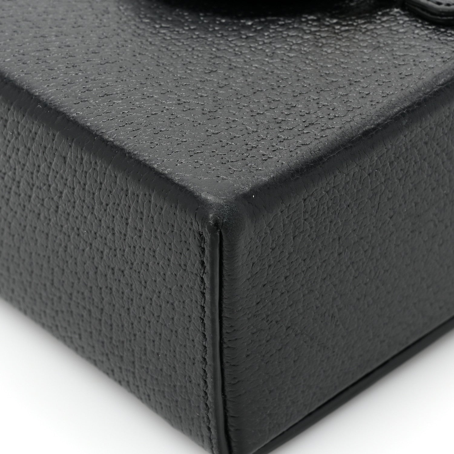 Gucci Textured Dollar Calfskin Mini Horsebit 1955 Crossbody Bag Black 15 of 17