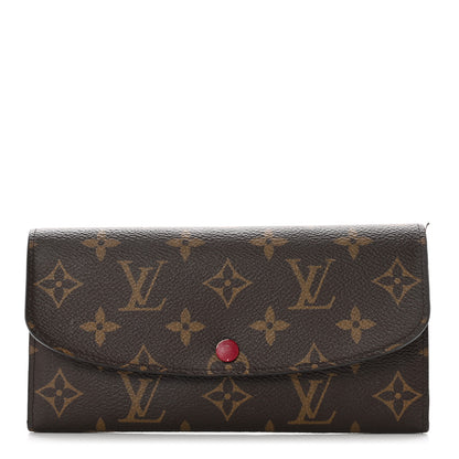 Louis Vuitton Monogram Emilie Wallet Fuchsia 1 of 7