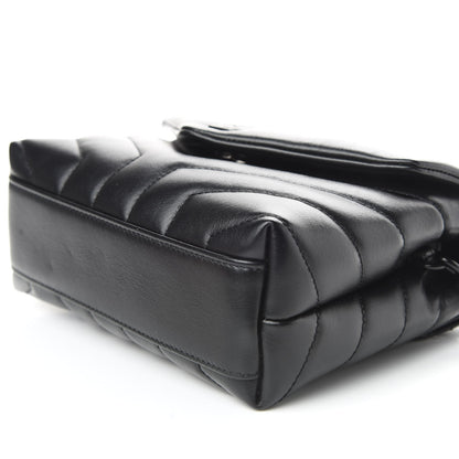 Saint Laurent Calfskin Y Quilted Monogram Toy Loulou Crossbody Bag Black 6 of 10