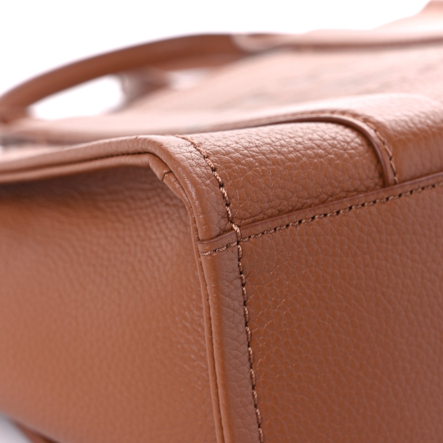 Grained Calfskin Small The Tote Bag Argan Oil