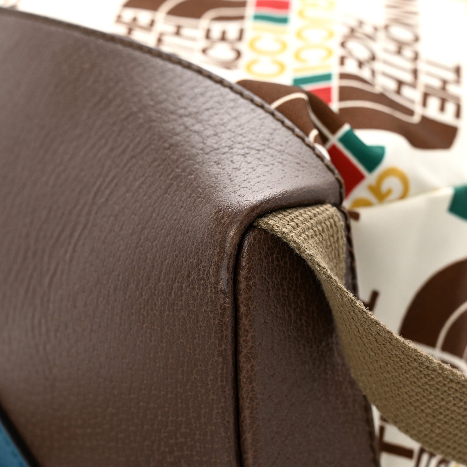 Gucci X THE NORTH FACE Econyl Nylon Medium Backpack Brown White 13 of 16