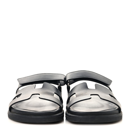 Hermes Calfskin Womens Chypre Sandals 39 Black 3 of 10