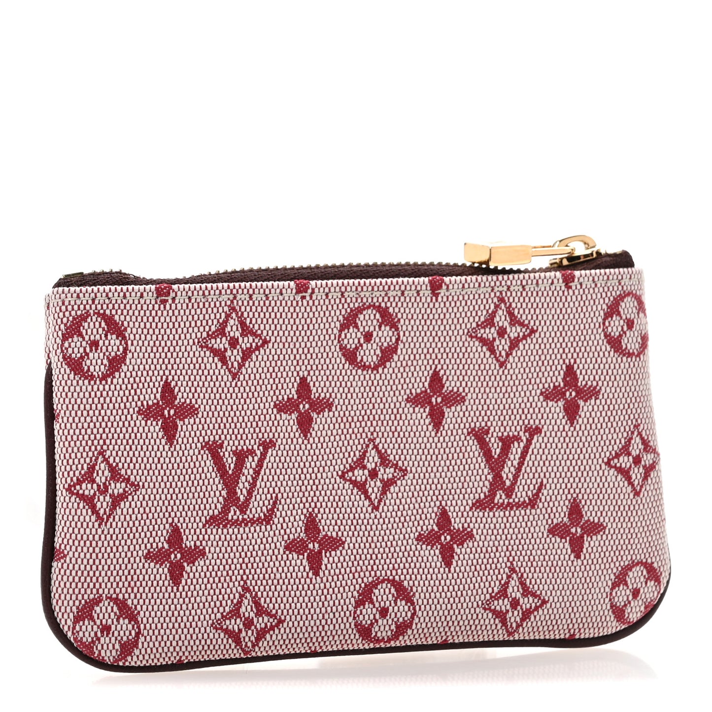 Mini Monogram Key Pouch Cherry